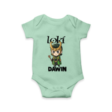  Mischief Maker Loki Chibi Romper - MINT GREEN - New Born (Chest 14")