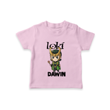  Mischief Maker Loki Chibi TShirt - BABY PINK - 0-5 Months Old (Chest 17")