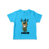  Mischief Maker Loki Chibi TShirt - SKY BLUE - 0-5 Months Old (Chest 17")