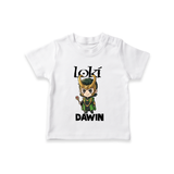  Mischief Maker Loki Chibi TShirt - WHITE - 0-5 Months Old (Chest 17")