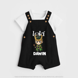  Mischief Maker Loki Chibi Dungaree - BLACK - 0 - 5 Months Old (Chest 18")