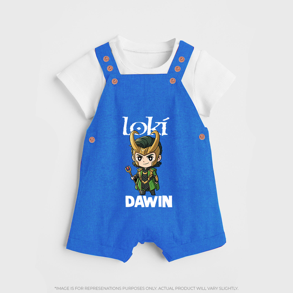  Mischief Maker Loki Chibi Dungaree - COBALT BLUE - 0 - 5 Months Old (Chest 18")