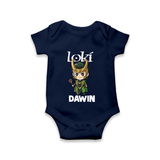  Mischief Maker Loki Chibi Romper - NAVY BLUE - New Born (Chest 14")