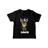  Mischief Maker Loki Chibi TShirt - BLACK - 0-5 Months Old (Chest 17")