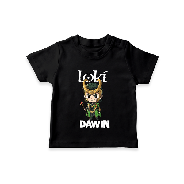  Mischief Maker Loki Chibi TShirt - BLACK - 0-5 Months Old (Chest 17")