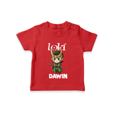  Mischief Maker Loki Chibi TShirt - RED - 0-5 Months Old (Chest 17")