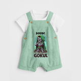  Doctor Doom Supervillain Dungaree - MINT GREEN - 0 - 5 Months Old (Chest 18")