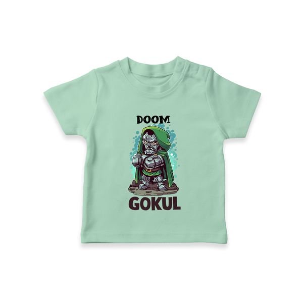  Doctor Doom Supervillain TShirt - MINT GREEN - 0-5 Months Old (Chest 17")