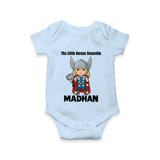 Little Thunder Warrior Graphic Romper - BABY BLUE - New Born (Chest 14")