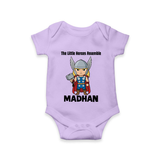 Little Thunder Warrior Graphic Romper - LILAC - New Born (Chest 14")