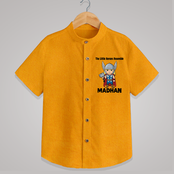 Little Thunder Warrior Graphic Shirt - CHROME YELLOW - 0 - 6 Months Old (Chest 23")