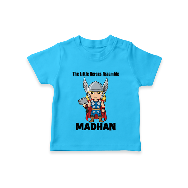 Little Thunder Warrior Graphic TShirt - SKY BLUE - 0-5 Months Old (Chest 17")
