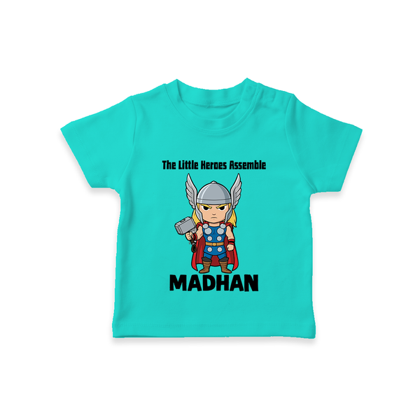 Little Thunder Warrior Graphic TShirt - TEAL - 0-5 Months Old (Chest 17")