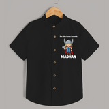 Little Thunder Warrior Graphic Shirt - BLACK - 0 - 6 Months Old (Chest 23")