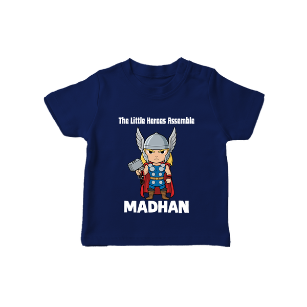 Little Thunder Warrior Graphic TShirt - NAVY BLUE - 0-5 Months Old (Chest 17")