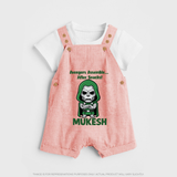 After Snacks Superhero Squad Dungaree - PEACH - 0 - 5 Months Old (Chest 18")
