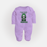 After Snacks Superhero Squad Full Body Suit - LILAC - New Born (Chest 7.5")