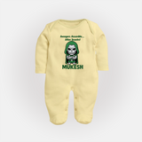 After Snacks Superhero Squad Full Body Suit - PASTEL YELLOW - New Born (Chest 7.5")
