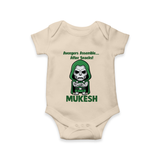 After Snacks Superhero Squad Romper - IVORY - New Born (Chest 14")