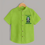 After Snacks Superhero Squad Shirt - LIME GREEN - 0 - 6 Months Old (Chest 23")