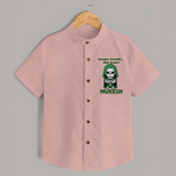 After Snacks Superhero Squad Shirt - PEACH - 0 - 6 Months Old (Chest 23")