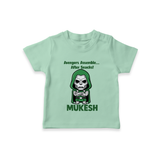 After Snacks Superhero Squad TShirt - MINT GREEN - 0-5 Months Old (Chest 17")