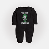 After Snacks Superhero Squad Full Body Suit - BLACK - New Born (Chest 7.5")