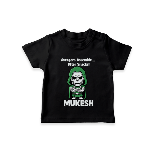 After Snacks Superhero Squad TShirt - BLACK - 0-5 Months Old (Chest 17")