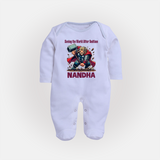  Bedtime World Saver Full Body Suit - BABY BLUE - New Born (Chest 7.5")