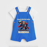  Bedtime World Saver Dungaree - COBALT BLUE - 0 - 5 Months Old (Chest 18")