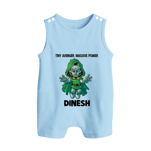 Tiny Avenger Massive Power Button Romper