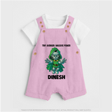  Tiny Avenger Massive Power Dungaree - BABY PINK - 0 - 5 Months Old (Chest 18")