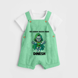  Tiny Avenger Massive Power Dungaree - GREEN - 0 - 5 Months Old (Chest 18")