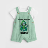  Tiny Avenger Massive Power Dungaree - MINT GREEN - 0 - 5 Months Old (Chest 18")