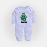  Tiny Avenger Massive Power Full Body Suit - BABY BLUE - New Born (Chest 7.5")