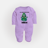  Tiny Avenger Massive Power Full Body Suit - LILAC - New Born (Chest 7.5")