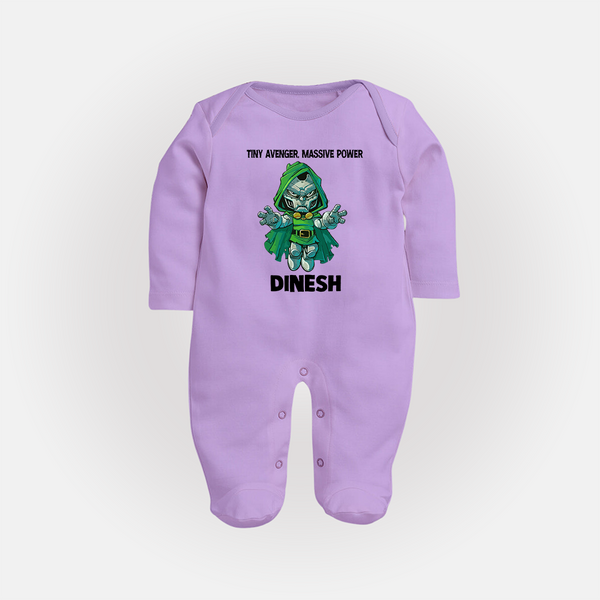  Tiny Avenger Massive Power Full Body Suit - LILAC - New Born (Chest 7.5")