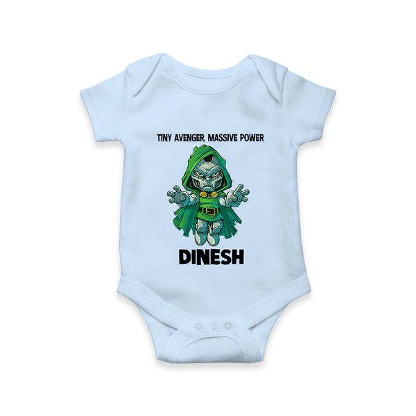  Tiny Avenger Massive Power Romper - BABY BLUE - New Born (Chest 14")