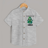  Tiny Avenger Massive Power Shirt - GREY - 0 - 6 Months Old (Chest 23")