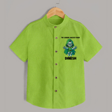  Tiny Avenger Massive Power Shirt - LIME GREEN - 0 - 6 Months Old (Chest 23")