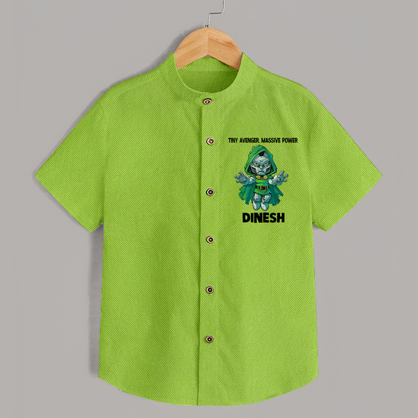  Tiny Avenger Massive Power Shirt - LIME GREEN - 0 - 6 Months Old (Chest 23")