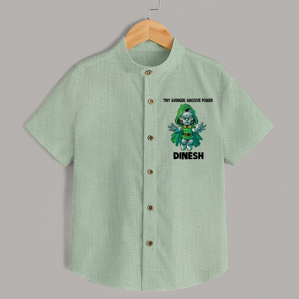  Tiny Avenger Massive Power Shirt - MINT GREEN - 0 - 6 Months Old (Chest 23")