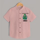  Tiny Avenger Massive Power Shirt - PEACH - 0 - 6 Months Old (Chest 23")