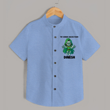  Tiny Avenger Massive Power Shirt - SKY BLUE - 0 - 6 Months Old (Chest 23")