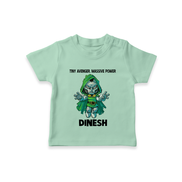  Tiny Avenger Massive Power TShirt - MINT GREEN - 0-5 Months Old (Chest 17")