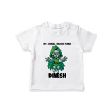  Tiny Avenger Massive Power TShirt - WHITE - 0-5 Months Old (Chest 17")