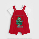  Tiny Avenger Massive Power Dungaree - RED - 0 - 5 Months Old (Chest 18")
