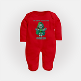  Tiny Avenger Massive Power Full Body Suit - RED - New Born (Chest 7.5")