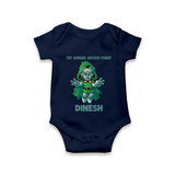  Tiny Avenger Massive Power Romper - NAVY BLUE - New Born (Chest 14")