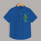  Tiny Avenger Massive Power Shirt - COBALT BLUE - 0 - 6 Months Old (Chest 23")